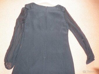 černé dražší značkové hedvíbné šaty - vel. 38 - 12