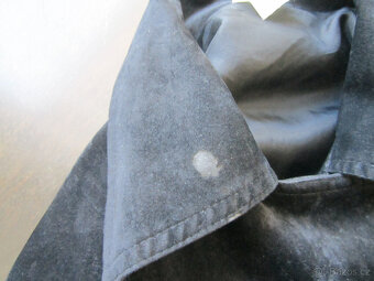 Černá bunda do pasu, vel. S/M/L, vzhled semiše - 12