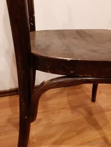 2 staré dřevěné židle Thonet - cena za obě - 12
