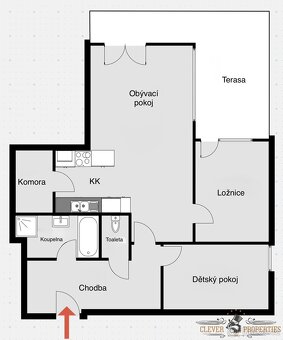 Pronájem bytu 3+kk 87 m², Pardubice - Zelené Předměstí - 12