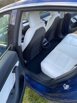 Tesla model 3 LR, záruka, autopilot, bílá kůže, 4x4 - 12