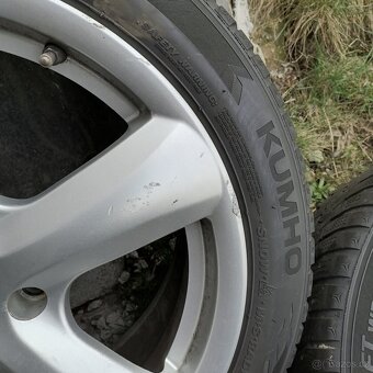Litá kola R17, 205/50, zimní pneu, škoda, vw, audi - 12