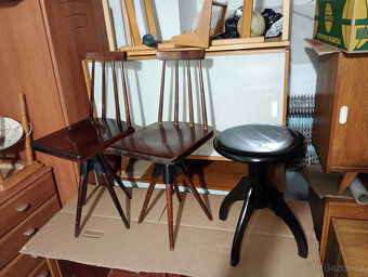 RETRO Židle otočné,60tky,Brusel - 12