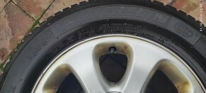 Kola 15, 4x hliník PEUGEOT,CITROEN ,zimní pneu 195/65R15 - 12