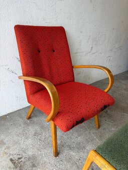 Retro křeslo s podnoží - 12