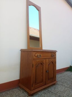 Rustikální předsíň, komoda, zrcadlo, masív - 12