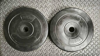 Tréninková lavice+vzpěračská tyč+závaží - 12