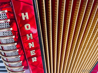 Predám akordeón Hohner Verdi II N- 96 Basový - Made in Germa - 12