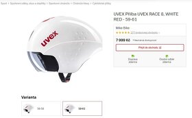 Aerodynamická helma UVEX Race 8 velikost 59-61 - 12