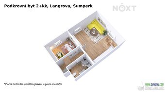 Pronájem byt 2+kk, 46㎡ - 12