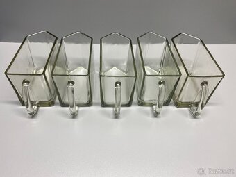 skleněná dóza na mouku starý skleněný šuplík moukovka - 12