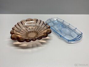 hutní sklo mísa tác retro sklo hutní mísa tác podnos talíř - 12