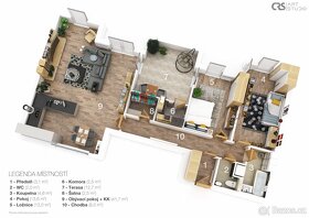 Prodej bytu 3+kk, 90 m2 s terasou a parkovacím stáním - Prah - 12