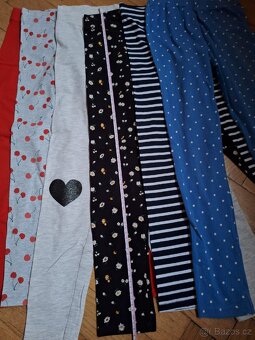 Legíny dívčí kalhoty set sada mix vel. 134 / 140 - 12
