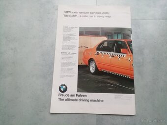 BMW E32 katalog / prospekt - bezpečnost vozidla - 12