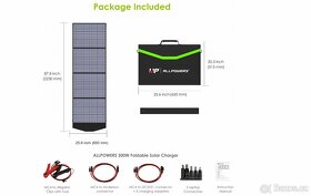 Přenosný fotovoltaický panel Allpowers AP-SP-033 200W - nový - 12