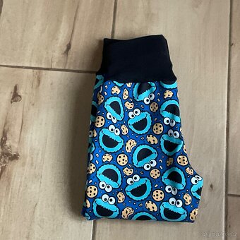 Nové- handmade zimní soft kalhoty- 98 (d.70cm) - 12