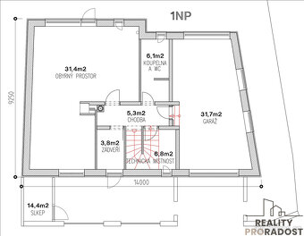 Rodinný dům 4+kk 133m2, Pozemek 638m2, Garáž, Bazén, Dílna - 12