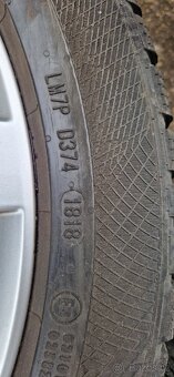 Alu kola 5x112 Škoda R17 pneu 205/50R17 continental zimní - 12