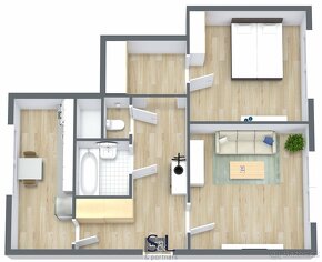 Pronájem byty 2+1, 56 m2 - Česká Lípa, ev.č. 00718 - 12