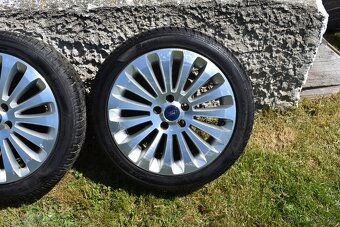 Alu kola 5x108 R17 - originál FORD (zánovní zimní pneu 9 mm) - 12