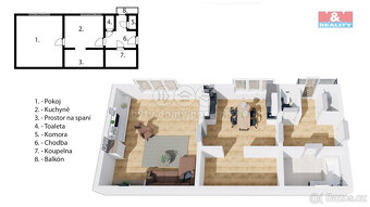 Prodej bytu 1+1, 56 m², Hradec Králové, ul. Okružní - 12