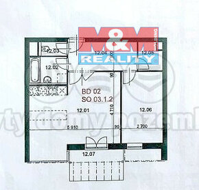 Prodej bytu 2+kk, 56 m², Hradec Králové, ul. K Meteoru - 12