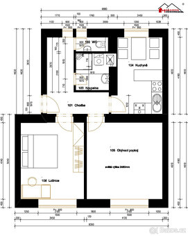 OV 2+1, po rekonstr., zděný, 1.NP/3 ,54 m2, k pronájmu - 12