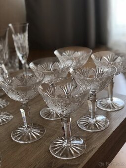 broušené sklo 50 let staré Bohemia glass - 12