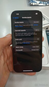 Apple iPhone 15 128GB, zánovní, perfektní stav,baterie 100% - 12