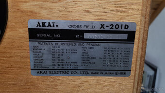 AKAI X201D Kotoučový magnetofon. - 12