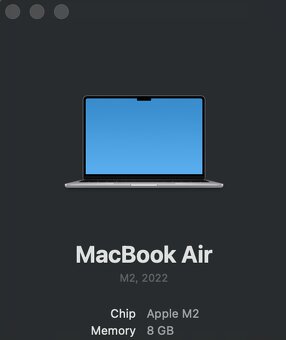 Notebook Apple MacBook Air M2 (2022) 8/512 GB 13.6" - 12