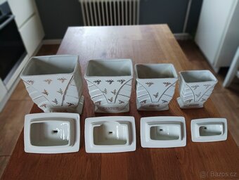 STAROŽITNÉ ART DECO PORCELÁNOVÉ KOŘENKY FRANCIE - 12