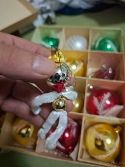 Staré retro originál vánoční ozdoby - 12