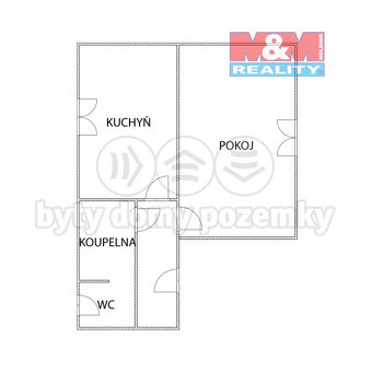 Prodej bytu 1+1, 36 m², Jirkov, ul. Pionýrů - 12