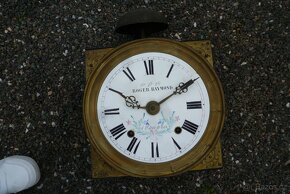 Comtoisse starožitné francouzské hodiny bití kyvadlo stroj - 12