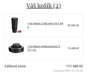 Nikon Z 400mm f/4,5 + TC 1,4x + UV.. (záruka) - 12