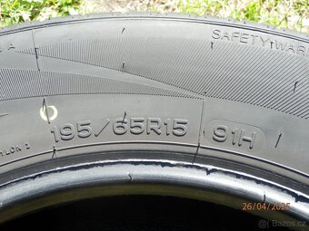 4x Letní gumy 2xPNEU VRANIK 2x NANKANG 195/65 R15  2x7MM 6,2 - 12
