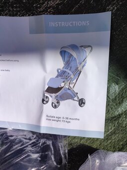 Nový sportovní kočárek (šedo-zelený) - 12