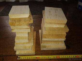 Lipové hranolky na figurky, různé rozměry na přání - 12