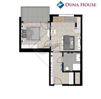 prodej bytu 2+kk, 39 m2, balkon, Praha 4 - Chodov - 12