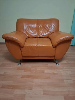 Sedací souprava kožená 4 dílná - 12