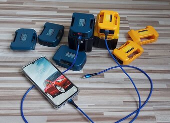 Powerbanka,pro Aku Milwaukee,DeWALT,Makita 18V-USB+C - 12
