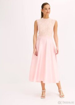 Nádherné společenské midi šaty 46/48 - 12