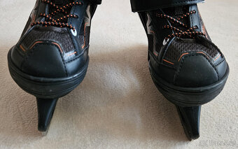 Chlapecké lední brusle Oxelo černo-oranžové, 29-32 - 12