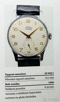 Československé mechanické vintage retro hodinky PRIM 50 - 12