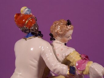 Stará porcelánová figurka z Nymphenburgu - 12