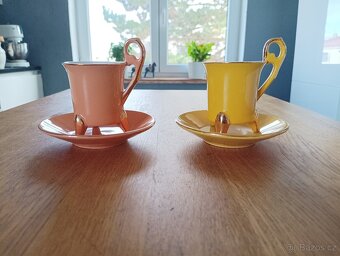 VINTAGE ESPRESSO ŠÁLKY GENEVIEVE LETHU FRANCIE - 12