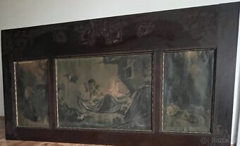 Secesní obrazový panel – triptych kolem roku 1900 - 12