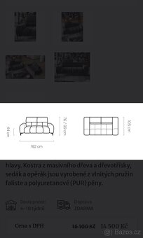 Pohodlná kvalitní pohovka - gauč - 12